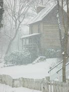 Log house on Second Street