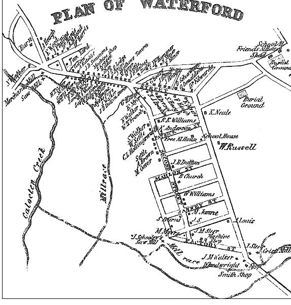 Waterford virginia 1853 map