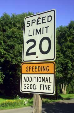 speed limit sign