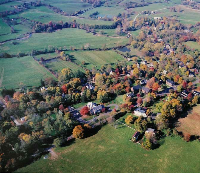 Aerial photo of waterford, VA